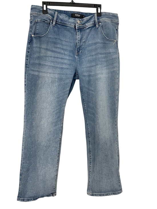 Hudson Jeans Denim - Hudson High Rise Wide Leg Jeans in Light Blue Wash size 16